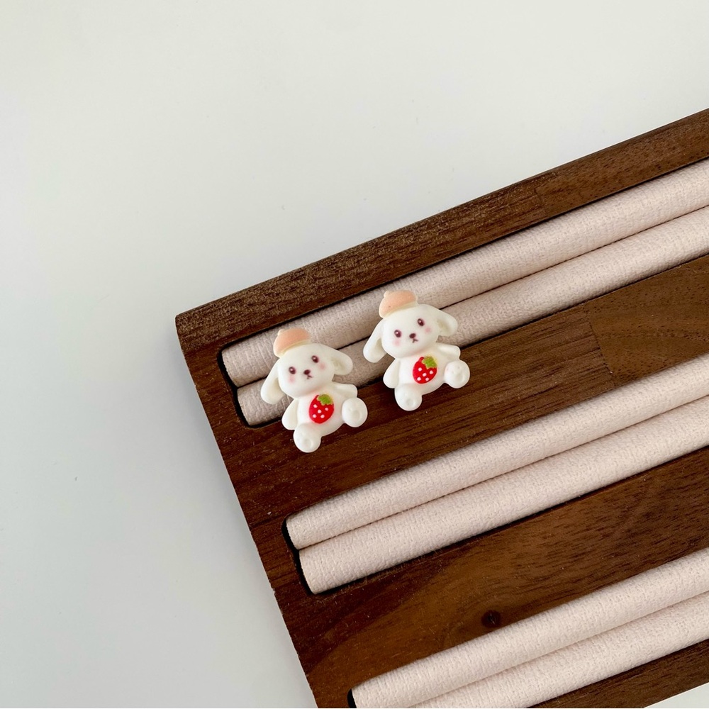 4/$15 Cinnamon Roll Cute Girls Clay Resin Earrings